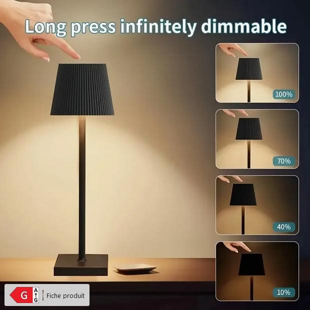 Produktbild PhoneLook Design Tischlampe kabellos mit Touch-Steuerung Dimmbares LED Nachtlicht