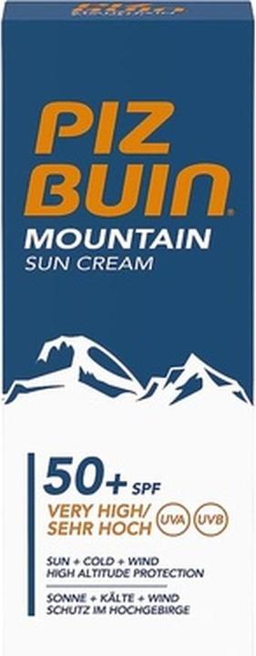 Actual product image Piz Buin Mountain Suncream (Suntan cream, SPF 50+, 50 ml, 72 g)
