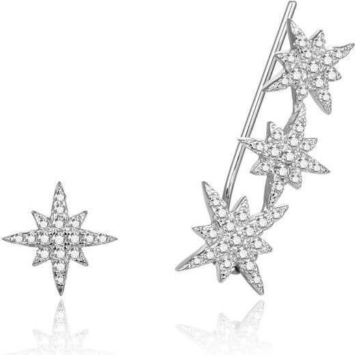 Immagine prodotto Beneto Orecchini in argento con stella di zirconi AGUPV1984