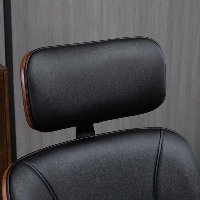 Produktbild Swisshandel24 Bürostuhl, ergonomisch, hohe Rückenlehne, Abnehmbarer Kopfstütze, Schwarz (47.50 - 57.50 cm)