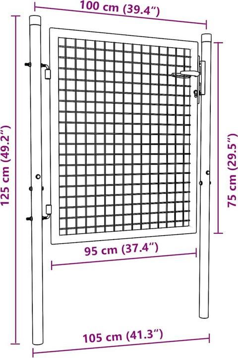 Produktbild vidaXL Gartentor