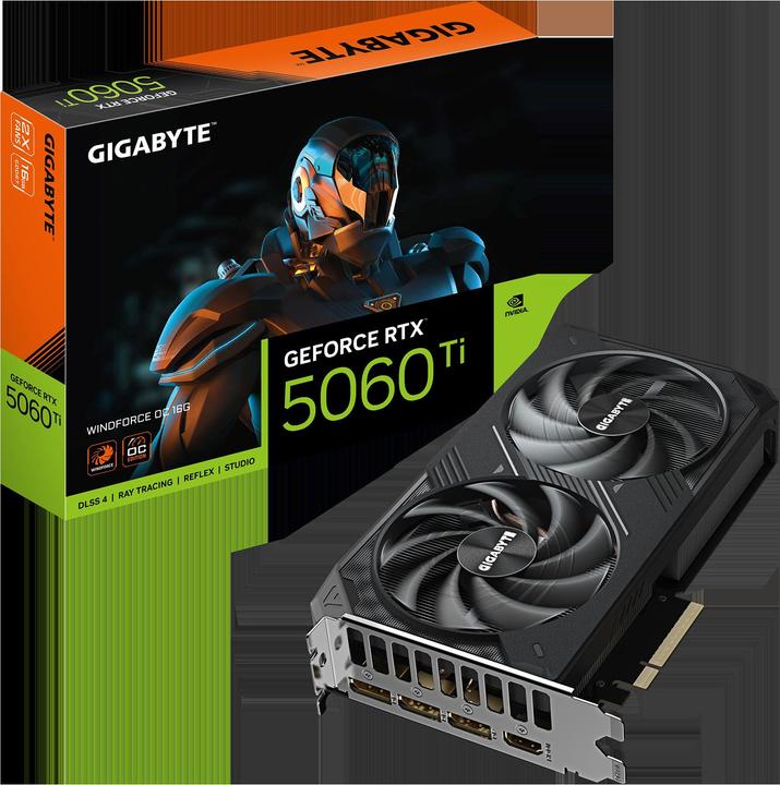 Produktbild Gigabyte GeForce RTX 5060 Ti WINDFORCE OC (16 GB)