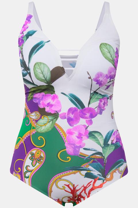 Produktbild Ulla Popken Badeanzug, Orchidee, Softcups (60)