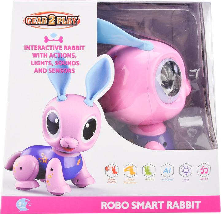 Actual product image Gear2play Robo SMART Rabit Interactive animal