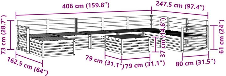 Produktbild vidaXL Outdoor-Sofa