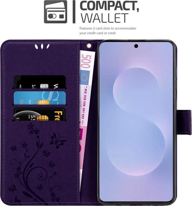 Produktbild Cadorabo Samsung Galaxy S25 Edge Hülle Blumen Muster (Samsung Galaxy S25 Edge)