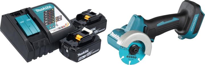 Actual product image Makita DMC 300 RT cordless angle grinder 18 V 76 mm brushless + 2x battery 5.0 Ah + charger (76 mm)