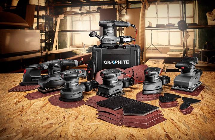 Image du produit Graphite šlifavimo staklės Siliavimo šlifavimo staklės (260W šlifavimo staklės, 90 x 187 mm pėdos) (Ponceuse excentrique, 260 W)