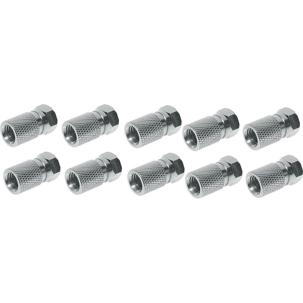 Thumbnail - Shiverpeaks BASIC-S F-Verbindung, Twist-on F-Stecker zum Anschluss von Koaxialkabel mit Aussenmantel von 4 mm (Antennenk...