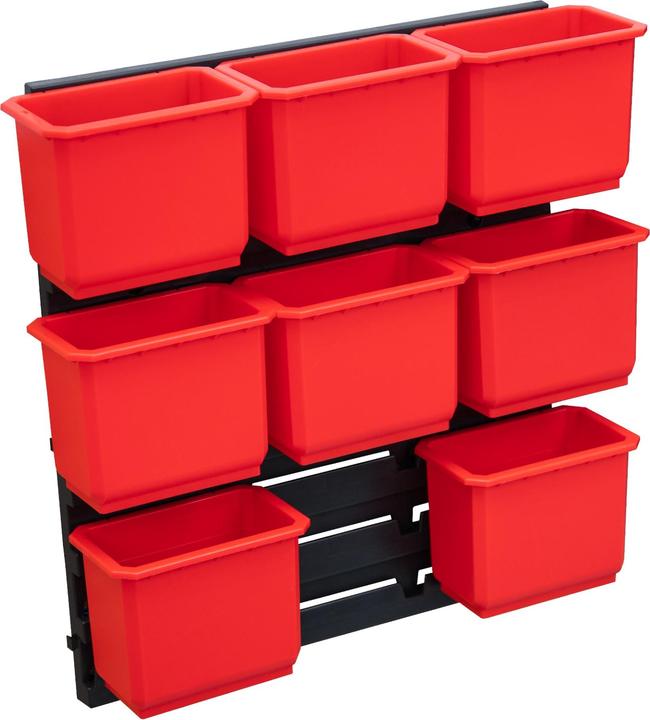 Actual product image Qbrick System Container Set No. 2 Workshop wall 39 x 35 cm with 8 containers for System ONE and (8 pieces)