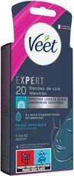 Produktbild Veet Expert Cold Face Wax Strips for Sensitive Skin (20 x)