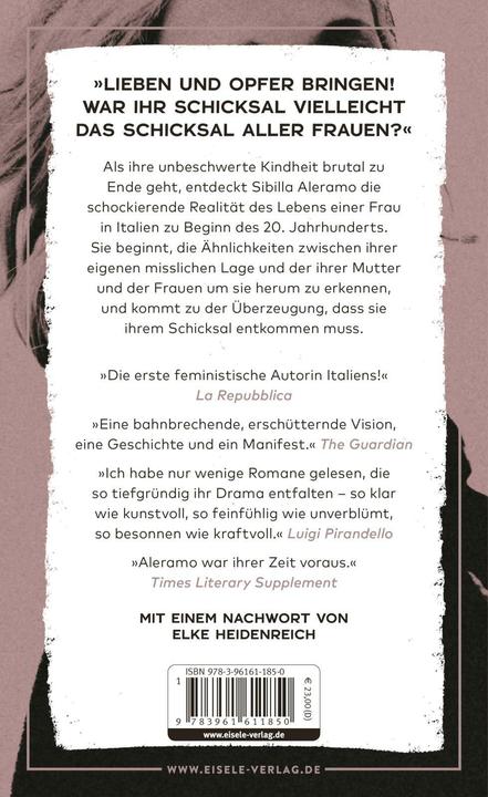 Actual product image Aleramo:Eine Frau (German, Elke Heidenreich, Sibilla Aleramo, 2024)