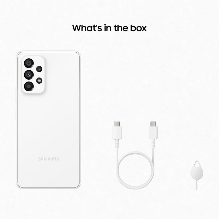 Produktbild Samsung Galaxy A53 5G (256 GB, Awesome White, 6.50", Dual SIM, 64 Mpx, 5G)