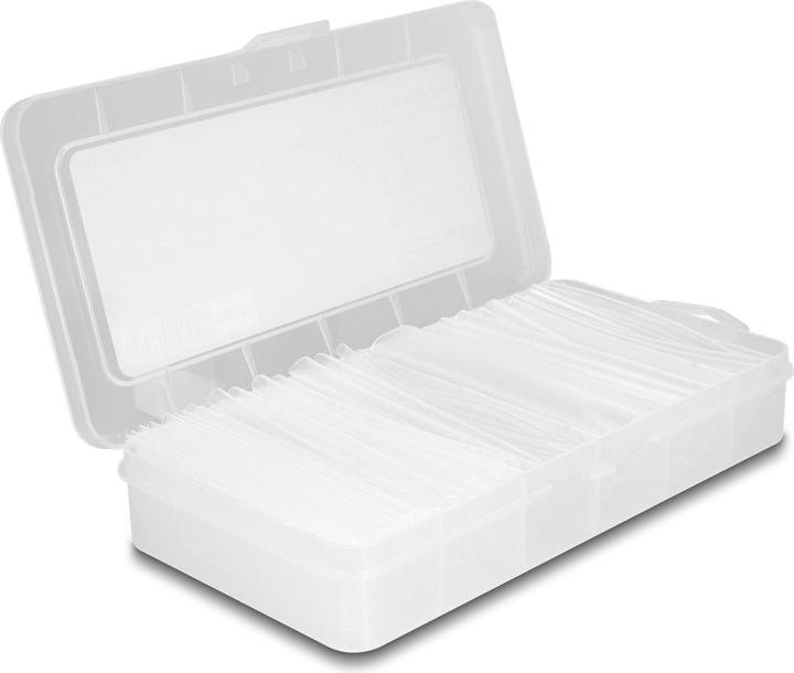 Image du produit Delock Boîte d'assortiment de gaines thermorétractables, taux de rétraction 2:1 Simple paroi et double (135x)