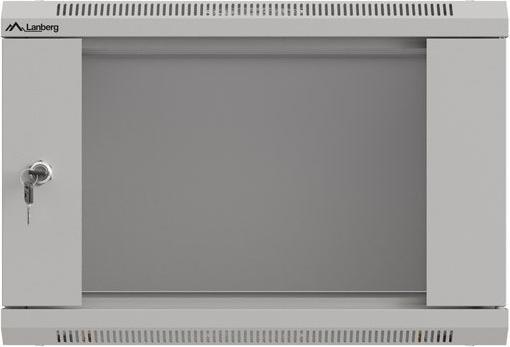 Immagine prodotto Lanberg Rack-Schrank 19 6HE 540x350 grau mit Glastür (Flat Pack) (10.86 HE, Rack da 19 pollici)
