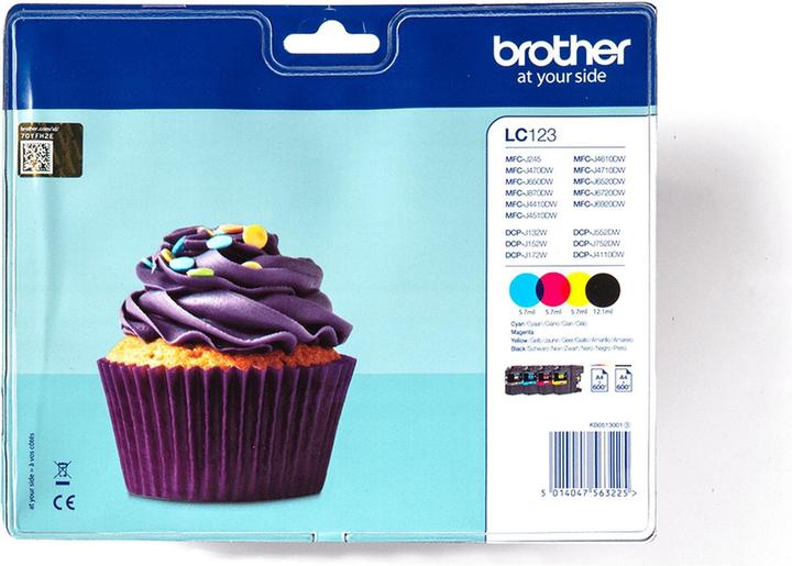 Actual product image Brother LC-123VALBP Value Pack (C, FC, M, Y)