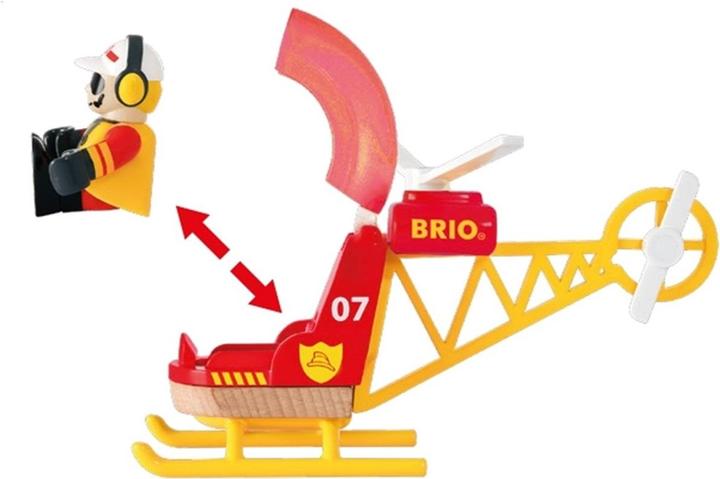 Actual product image Brio Fire Brigade Helicopter