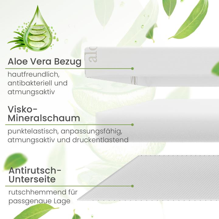 Produktbild Bestschlaf Visko-Mineralschaum Matratzenauflage Premium Spezial, Höhe 6 cm (80 x 200 cm)