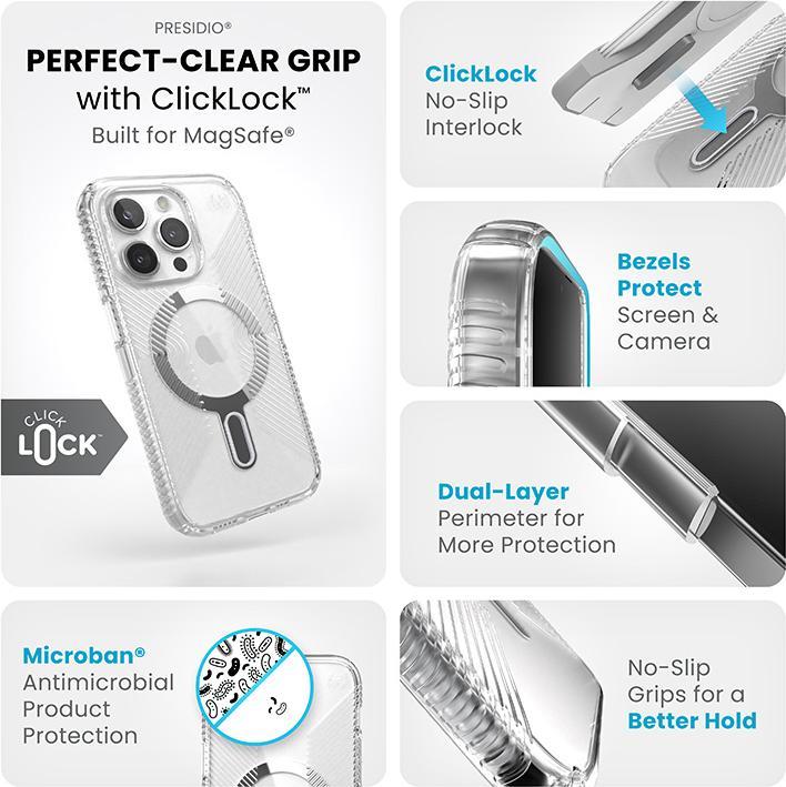 Actual product image speck Transparent protective case for iPhone 15 Pro (Apple iPhone 15 Pro)