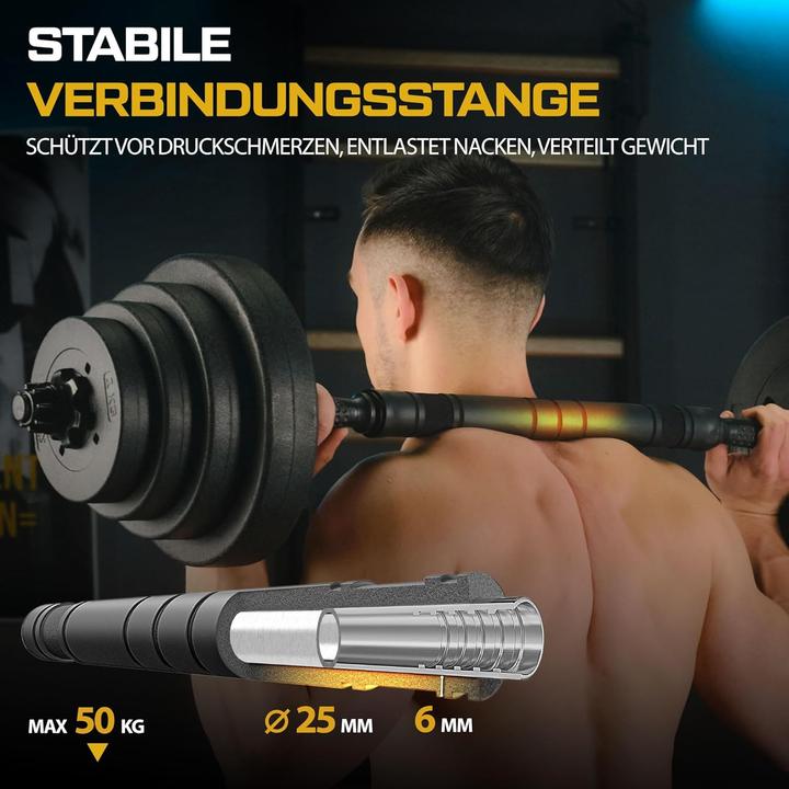 Actual product image Trex Sport Hanteln Set mit Verbindungsrohr (20kg-40kg)