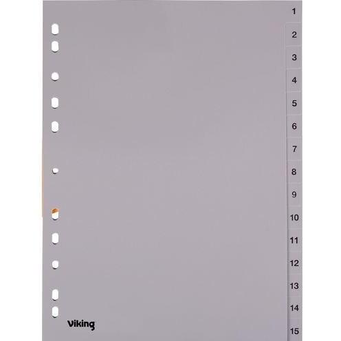 Office Depot, Ordner Zubehör, Register A4 Grau 11-fach