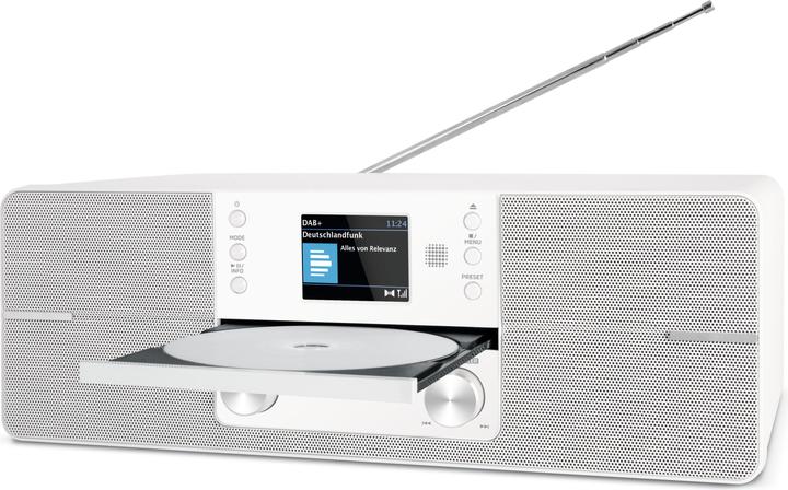 Produktbild TechniSat Grotuvas DIGITRADIO 371 CD BT (balta, DAB, FM, CD, Bluetooth) (DAB+, DAB, FM, Bluetooth)