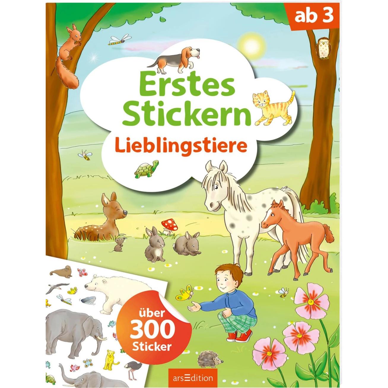 Erstes Stickern Lieblingstiere, Kinderbücher von Petra Theissen