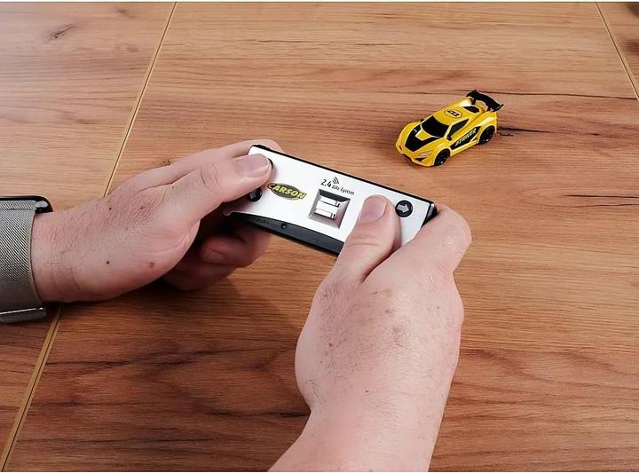 Actual product image Carson 1:60 Nano Racer Striker 2.4GHz yellow (RTR Ready-to-Run)