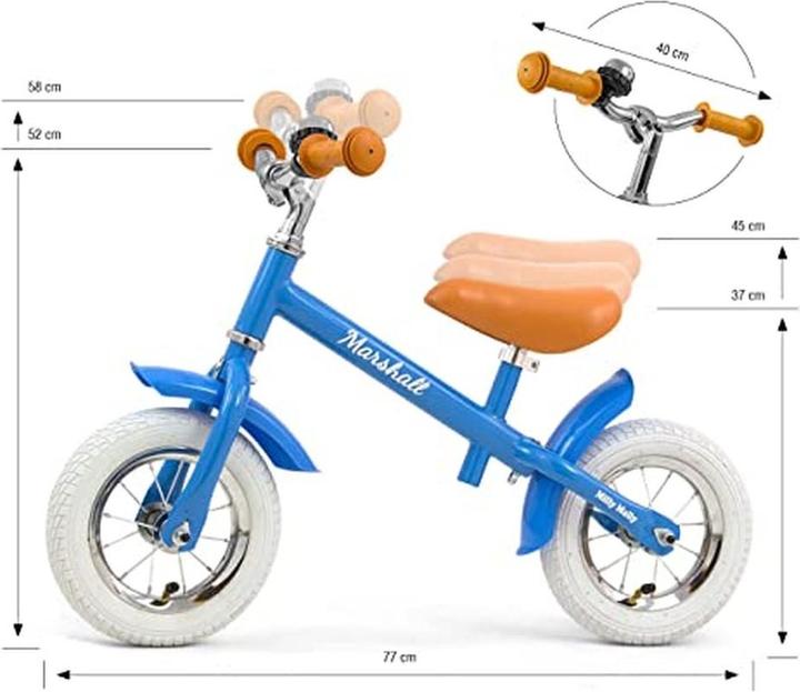 Produktbild Mally Rowerek Biegowy Marshall Air Blue (10")