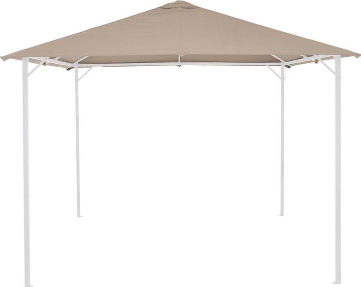 Siena Garden Dak Phoenix, vierkant, 300x300 cm, dak van polyester met PU-coating 180 g/m² in taupe... (3000 cm, 3000 cm)