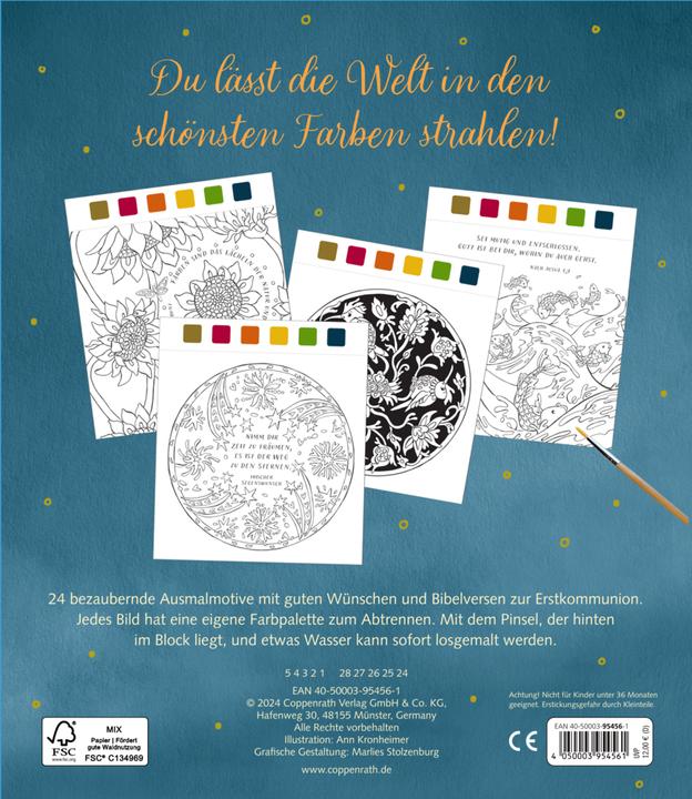 Image du produit Bloc de coloriage pour la première communion Tu rends le monde plus coloré