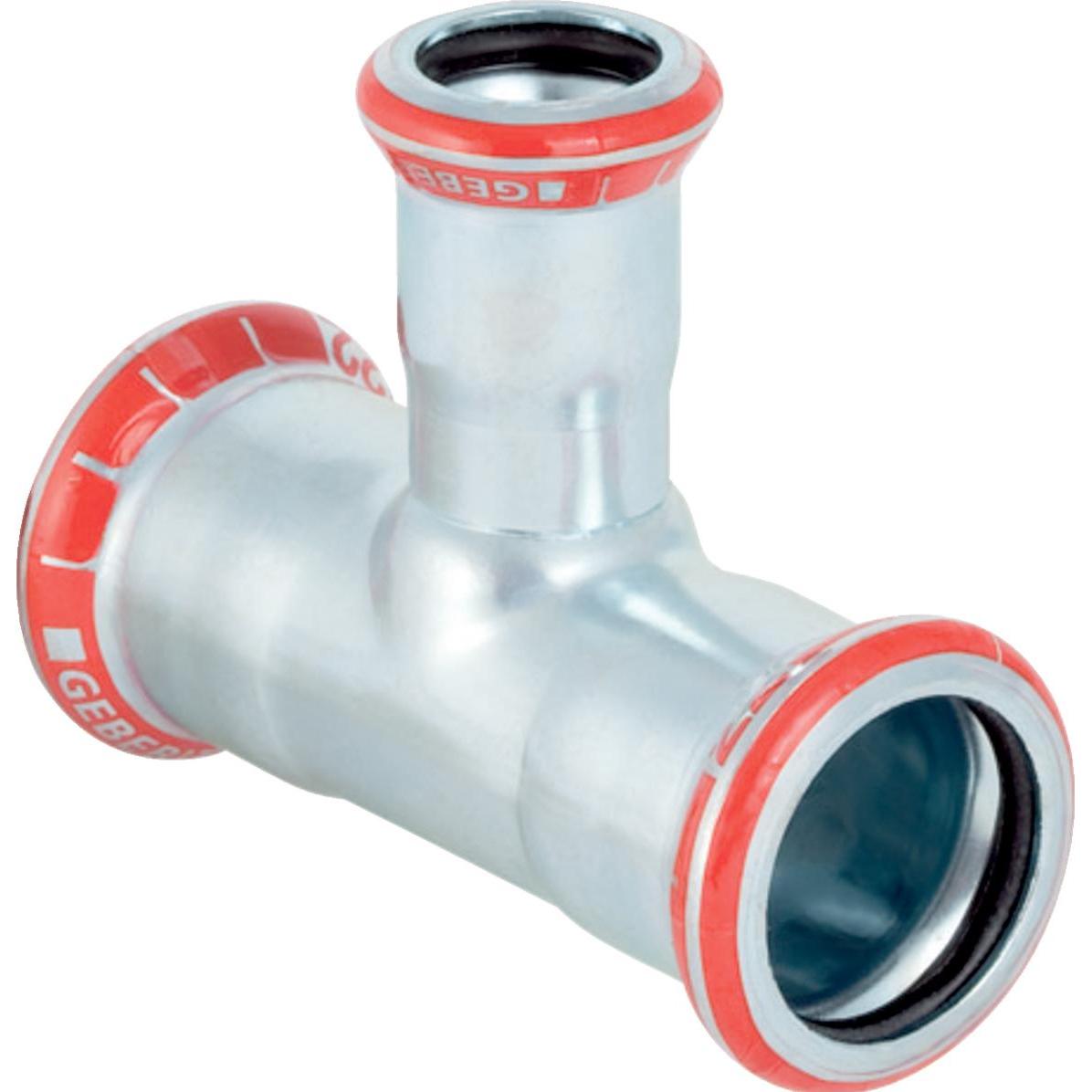 Geberit, Rohrverbindungstechnik, Mapress C-stahl - reduction tee (21240) (Pressverbindung)