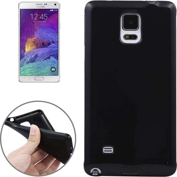 Produktbild König Design Schutzhülle TPU Case für Handy Samsung Galaxy Note 4 SM N910 Schwarz (Samsung Galaxy Note 4)