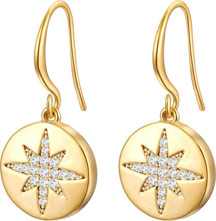 Actual product image Lulu & Jane Ladies earrings star metal - 35616 (Metal alloy)