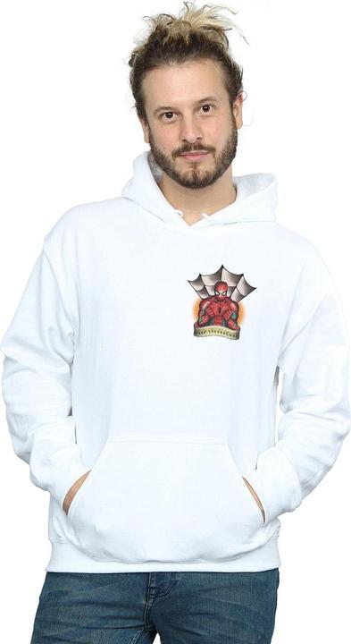 Produktbild SpiderMan Tattoo Breast Print Kapuzenpullover (L)