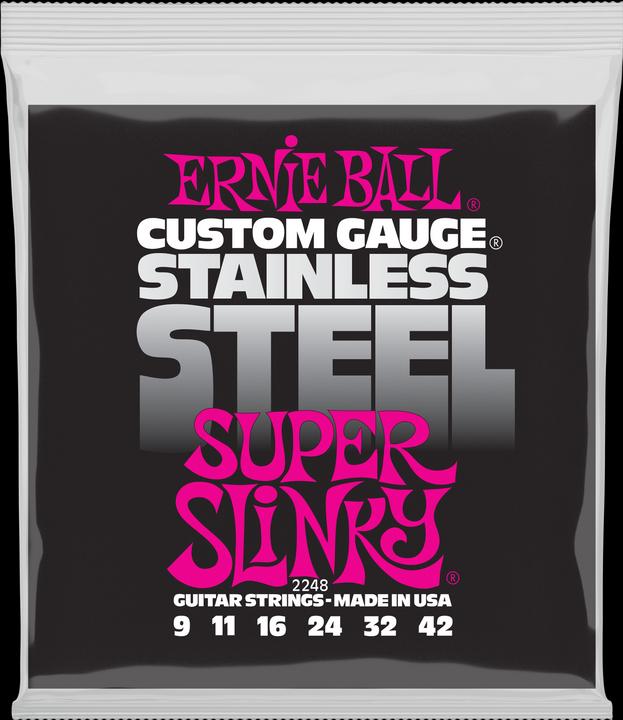 Ernie Ball Slinky Stainless (6 x, E-Gitarre, 0.04")