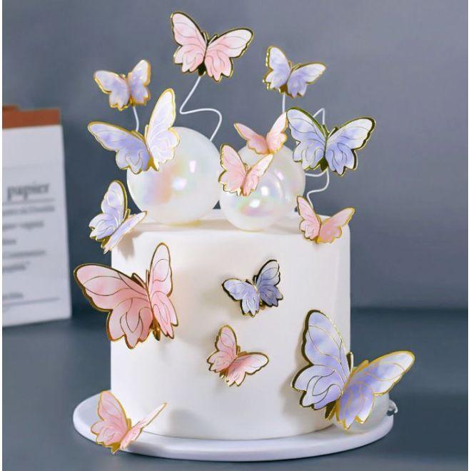Produktbild MU Style Alia Series Kuchen Topper Schmetterling (10-tlg. Set)