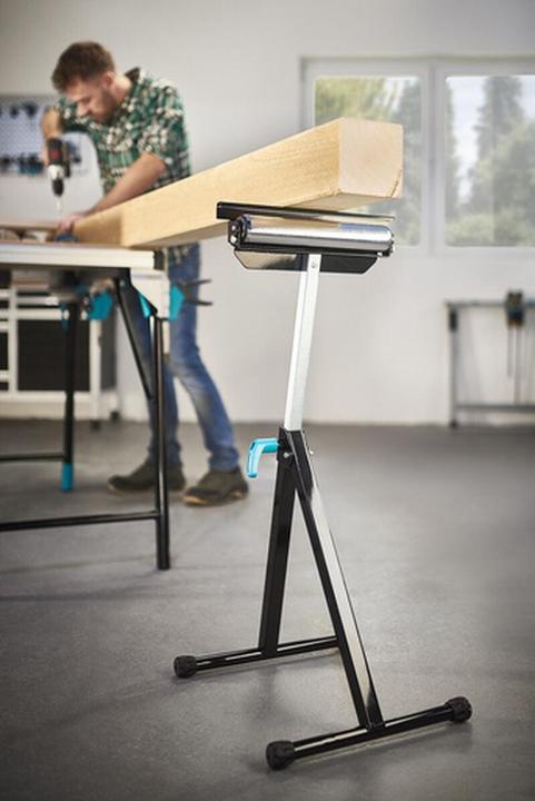 Actual product image wolfcraft 1 multifunctional support and roller stand (30 cm, 30 cm)