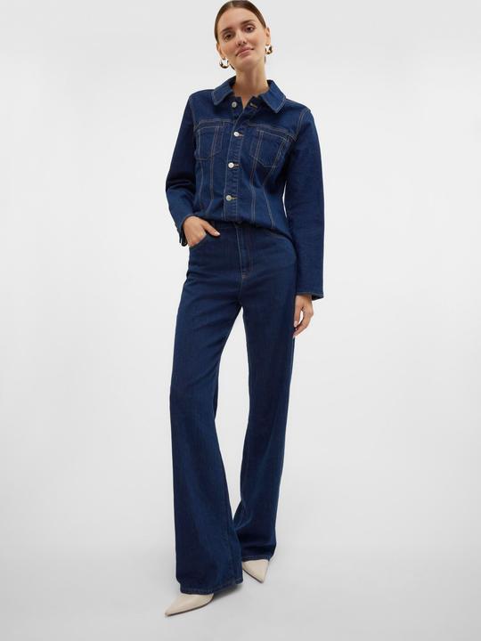 Immagine prodotto Vero Moda VMTESSA Hohe Taille Weiter Beinschnitt Jeans Weit geschnitten (W30/L32)
