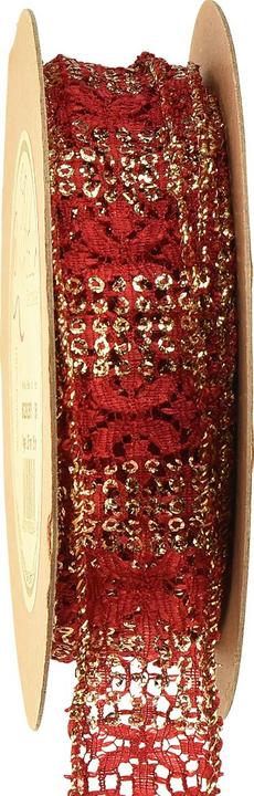 Mabella Dekoband Spitzenband mit Glitter für festliche Dekoration