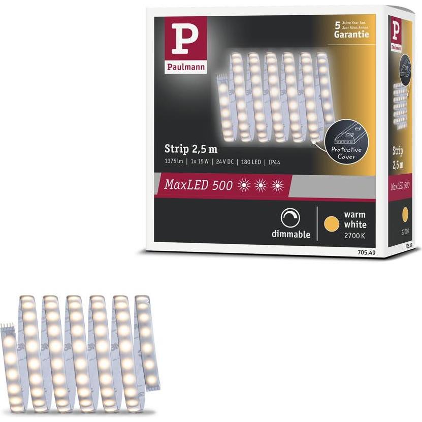 Thumbnail - Paulmann, LED Streifen, MaxLED 500 Stripe (Warmweiss, 250 cm, Indoor)