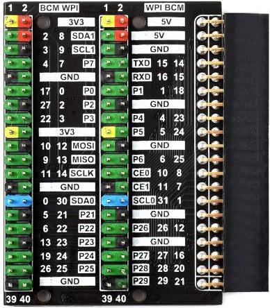 Produktbild WaveShare Raspberry Pi 400 GPIO Header Adapter, 2x 40 Pins