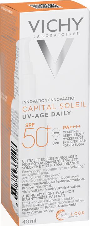 Actual product image Vichy Capital Soleil Fluid UV-AGE (Sun cream face, SPF 50+, 40 ml, 65 g)