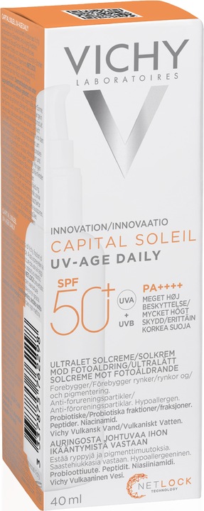 Actual product image Vichy Capital Soleil Fluid UV-AGE (Sun cream face, SPF 50+, 40 ml, 65 g)