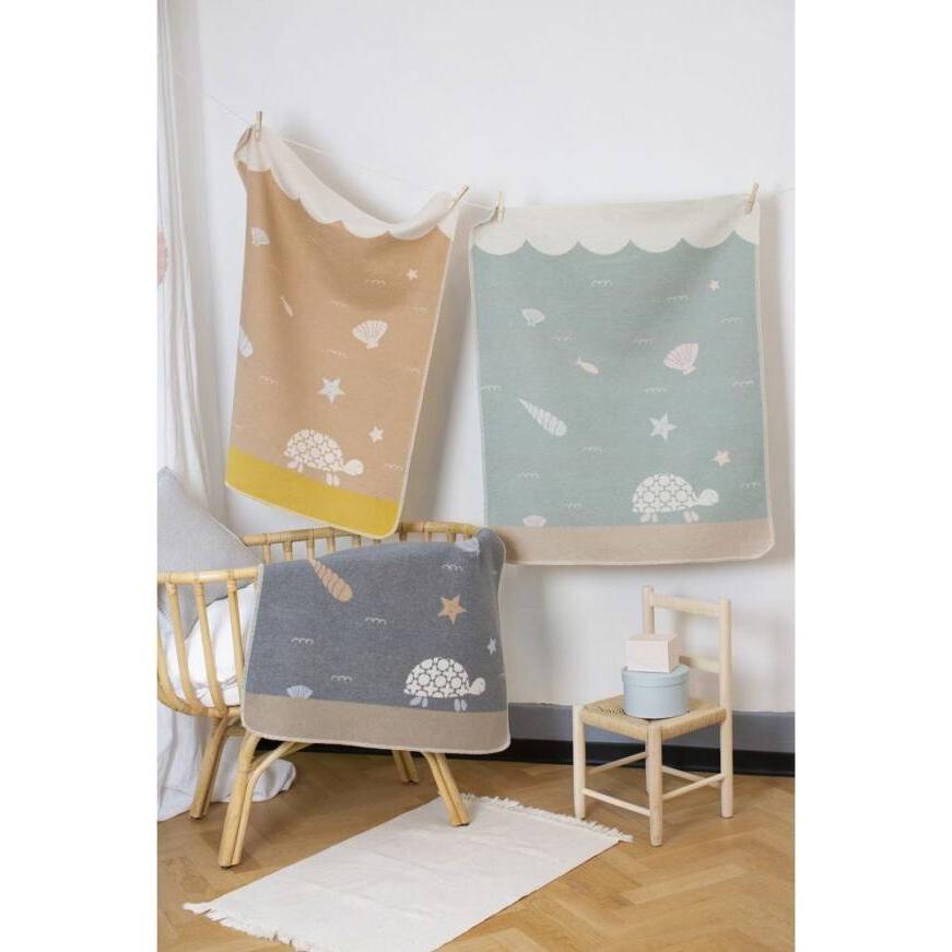 Thumbnail - David Fussenegger, Babydecke, Kuscheldecke Schildkröte (70 x 90 cm)