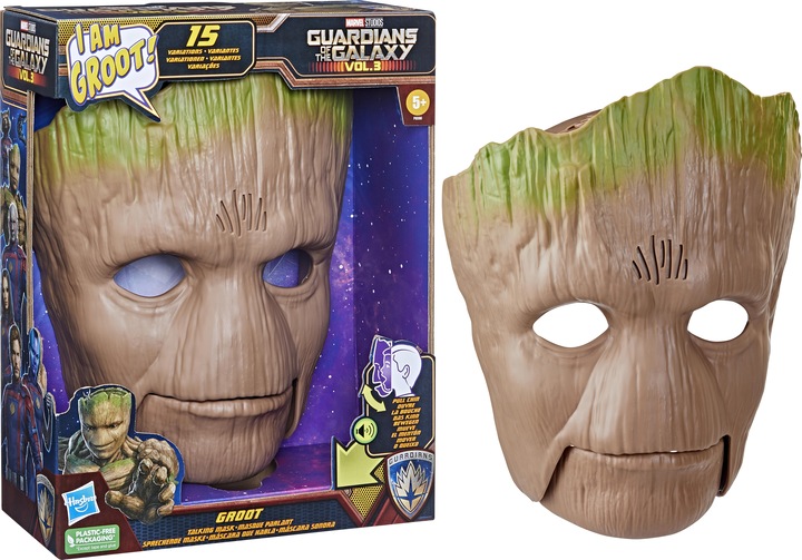 Image du produit Hasbro Masque de jeu de rôle Groot des Gardiens de la Galaxie Vol. 3, masque Groot parlant, masque de