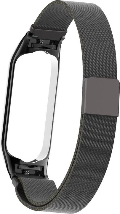 Image du produit Cover-Discount Xiaomi Mi Band 5 - Bracelet milanais en acier inoxydable noir (Acier inoxydable)