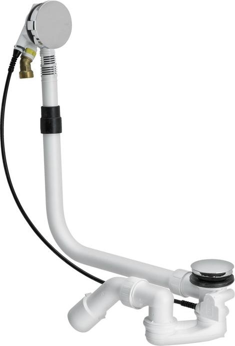 Produktbild Bette Ab-/berlaufgarnitur Multiplex Trio MT5 verlngert mit Einlauf wei B606-000 zu Badewan (Überlaufgarnitur)