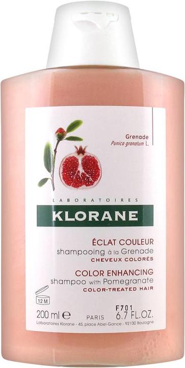 Image du produit Klorane Shampooing éclat des couleurs à la grenade de pommier (200 ml, Shampoing liquide)