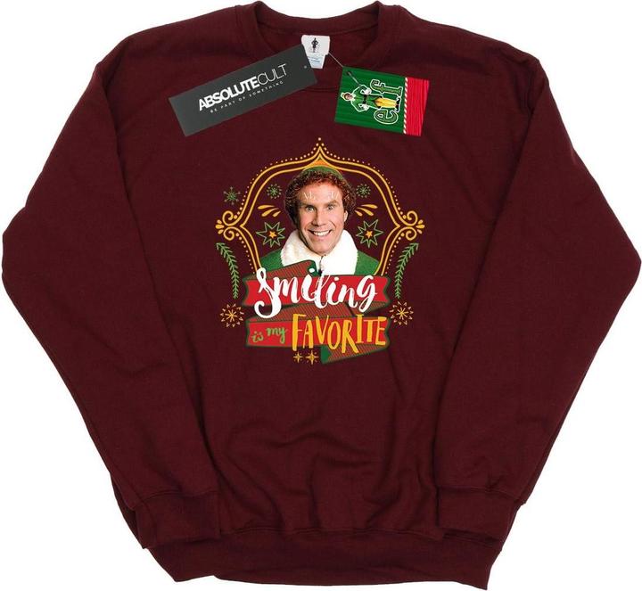 Actual product image Elf Mens Buddy Smiling Sweatshirt (S)